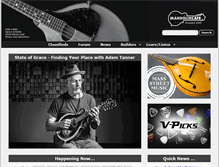 Tablet Screenshot of mandolincafe.com